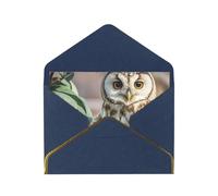 STVYUKL Carte de vœux avec enveloppes bleues, carte « Thinking of You », grain de café, chouette, carte d'invitation de mariage, cartes vierges pour toutes les occasions 10 x 15 cm