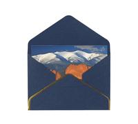STVYUKL Carte de vœux avec enveloppes bleues, carte Thinking of You Pikes Peak Colorado Happy Birthday Wedding Invitation Cartes vierges pour toutes les occasions 10,2 x 15,2 cm