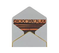 STVYUKL Carte de vœux avec enveloppes gris clair, carte Thinking of You, carte africaine en tissu boue, tribal pour joyeux anniversaire, mariage, cartes vierges pour toutes les occasions 10,2 x 15,2