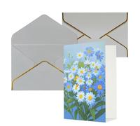 STVYUKL Carte de vœux avec enveloppes gris clair, carte « Thinking of You » « Do Not Forget Me » - Invitation de mariage - Cartes vierges pour toutes les occasions 10 x 15 cm