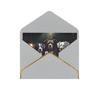 STVYUKL Carte de vœux avec enveloppes gris clair, carte « Thinking of You » jouant aux chiens de poker, carte d'invitation de mariage, cartes vierges pour toutes les occasions 10,2 x 15,2 cm
