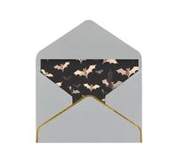 STVYUKL Carte de vœux avec enveloppes gris clair, carte « Thinking of You » - Pour Halloween, chauve-souris volantes, joyeux anniversaire, mariage, invitation - Cartes vierges pour toutes les