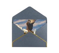 STVYUKL Carte de vœux avec enveloppes noires, carte « Thinking of You », avion au coucher du soleil, carte d'invitation de mariage, cartes vierges pour toutes les occasions 10,2 x 15,2 cm