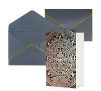 STVYUKL Carte de vœux avec enveloppes noires, carte Thinking of You, calendrier maya de la fin du monde, carte d'invitation de mariage, cartes vierges pour toutes les occasions 10,2 x 15,2 cm