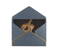 STVYUKL Carte de vœux avec enveloppes noires, carte « Thinking of You » - Guitare Old West - Happy Birthday Wedding Invitation - Cartes vierges pour toutes les occasions 10 x 15 cm