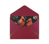 STVYUKL Carte de vœux avec enveloppes rouge foncé, carte « Thinking of You » - Cartes vierges pour toutes les occasions - 10 x 15 cm