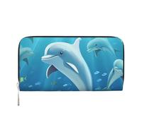 STVYUKL Portefeuille pour femme en cuir synthétique avec fermeture éclair sur le pourtour - Porte-carte - Noir - Taille unique, Noir , Taille unique