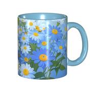 STVYUKL Tasse à café 325 ml en céramique avec prise en main confortable - Tasses fantaisie « Do Not Forget Me » - Pour la maison et le bureau