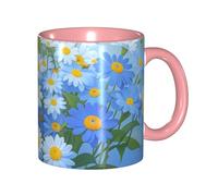 STVYUKL Tasse à café 325 ml en céramique avec prise en main confortable - Tasses fantaisie « Do Not Forget Me » - Pour la maison et le bureau