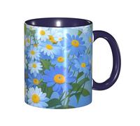 STVYUKL Tasse à café 325 ml en céramique avec prise en main confortable - Tasses fantaisie « Do Not Forget Me » - Pour la maison et le bureau