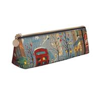 STVYUKL Trousse à crayons élégante avec fermeture éclair Motif Londres