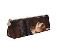 STVYUKL Trousse à crayons élégante avec fermeture éclair - Style cowboy - Chapeau noir - Pour le travail et le bureau