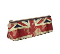 STVYUKL Trousse à crayons vintage avec fermeture éclair - Motif drapeau britannique - Pour le travail et le bureau