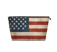 STVYUKL Trousse de maquillage en cuir étanche - Portable - Trousse de toilette de voyage - Pochette zippée dorée pour femme, Argenté., Taille unique