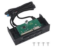STW 3125 6 in 1 High Speed USB 3.0 and eSATA Internal Card Reader Multi Function Front Panel for PC Dashboard, Supports CF MS SD XD M2 MS Pro Duo Cards,5.25 inch Drive Bay