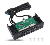 STW Lecteur de Carte Interne USB 3.1 Type C 5,25 Pouces PC Panneau Avant TF M2 Carte Mémoire