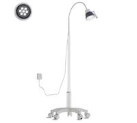 STWBHW Floor Stand Type Medical Exam Lamp,Surgical Examination Light w/Universal Wheels Mobile Shadow Less Flexible Gooseneck LED,for Gynecology Ophthalmology Tattoo