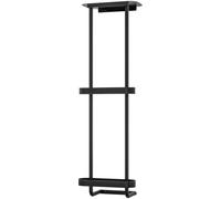 STWWO Bathroom Towel Storage, 36.4 inch Towel Racks for Bathroom Wall Mounted with Shower Caddy with Metal Shelf, Black