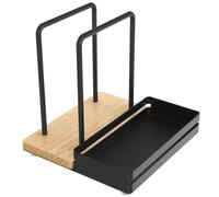 STWWO Porte-serviettes de Table en Métal Support de Serviette Papier Moderne avec Porte-épices Porte Serviette Distributeur de Serviettes Décoration pour La Maison Cuisine Restaurant, Noir