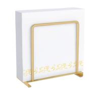 STWWO Porte-serviettes de Table en Métal Support de Serviette Papier Moderne Porte Serviette Distributeur de Serviettes Décoration pour La Maison Cuisine Restaurant, Doré