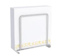 STWWO Porte-serviettes de Table en Métal Support de Serviette Papier Moderne Porte Serviette Distributeur de Serviettes Décoration pour La Maison Cuisine Restaurant, Argent