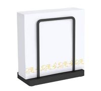 STWWO Porte-serviettes de Table Noir Support de Serviette Papier Moderne Porte Serviette Distributeur de Serviettes Décoration pour La Maison Cuisine Restaurant, en Métal & Bois