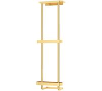 STWWO Towel Racks for Bathroom with Shower Caddy with Metal Shelf, 36.4 inch Bathroom Towel Storage Wall Mounted, Gold