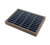 Stxdynjy Boîte à Bijoux à 40 Compartiments, élégante Boîte de Rangement pour Bijoux, Idéale pour Les Marchés et Les Foires, Gris Noyer