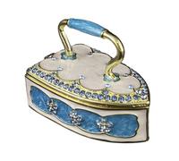 Stxdynjy Boîte à Bijoux Décorative, Boîte à Bibelots, Organisateur, Collection d'art pour Cadeau d'anniversaire Familial, Design Vintage, Cadeau Unique, Bleu