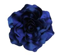 Stxdynjy Broche Fleur Fait Main Accessoire de Vêtement Corsage de Banquet Épingle de Costume Grande Fleur Élégante pour Rehausser Une Tenue Approprié comme Cad, Bleu Royal