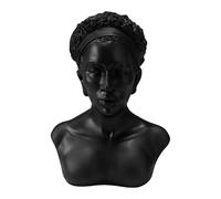 Stxdynjy Buste d'Exposition pour Bijoux Présentoir de Colliers Mannequin pour Pendentifs Organisateur d'Accessoires Statue Féminine en Résine Adapté à la, Noir
