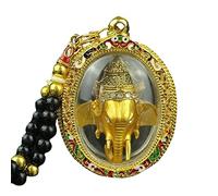 Stxdynjy Pendentif Amulette, Statue du Dieu éléphant Hindou - Amulette Protectrice, Ou