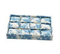 Stxdynjy Plateau Organisateur de Bijoux Support de Présentation Coffret pour Montres Boîte de Rangement Empilable Approprié pour Un Tiroir et Un Bureau, Bleu Ciel