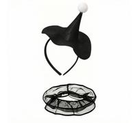 Stxdynjy S Costume Clown Confortable | Multicolore, Serre-Tête Mini Chapeau, Élastique, Déguisement, pr Halloween, ENS 5