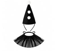 Stxdynjy S Costume Clown Confortable | Multicolore, Serre-Tête Mini Chapeau, Élastique, Déguisement, pr Halloween, Ensemble 7
