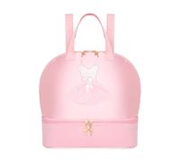 Stxdynjy Sac Ballet Danse Sac à Dos Fille Compartiment Chaussures Empiècement Nylon Résistant Bretelles Ajustables Fermeture Métal Adapté Aux Séances, Rose