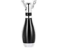 Stxdynjy Urne de Crémation Collier Bijou pour Cendres Médaillon Souvenir Étanche Acier Inoxydable Convient aux Femmes Hommes Commémoration Mémoire Taille