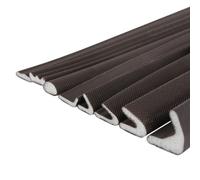 Styire Bordure Barrière Mousse PU acoustique auto-adhésive de type V, bande d'étanchéité pour porte et fenêtre, coupe-froid, joint de porte, remplissage d'espace, mousse d'isolation, 5 mètres - Coffee