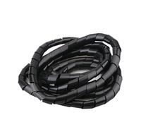 Styire Gaine de câble en Spirale de 4 mm, 6 mm, 8 mm, 10 mm de diamètre extérieur for Une Organisation ordonnée Gaine de Protection(Noir,6mm OD x 20 Meters)