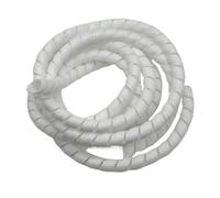 Styire Gaine de Protection Flexible en Spirale for câbles de 2 mètres, for la Gestion des câbles et l'enroulement des Tubes métalliques Gaine de Protection(White,ID 22mm)