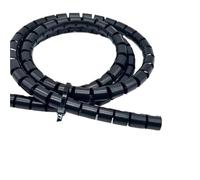Styire Gaine spiralée de 1,5 mètre for la Gestion des câbles, Gaine de Protection en Plastique for Tubes de 4 à 30 mm de diamètre, Ruban d'organisation des Fils Gaine de Protection(ID 32mm)