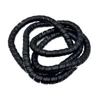 Styire Gaine spiralée Flexible de 35 mm for câbles hydrauliques Haute Pression et Chargeur de véhicule électrique Gaine de Protection(Noir,1 Meter)