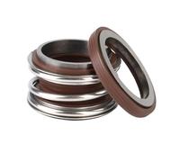 Styire Joint d'arbre à soufflet en élastomère for pompe à eau série 109, garniture mécanique à ressort simple en carbure de silicium NBR Étanchéité garantie(24mm ID)