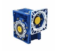 Styire NMRV063 Flange 110x110mm Worm Gearbox Speed Reducer 19mm Input Bore and 28mm Output Bore Boîtier métallique(Ratio 10 to 1)