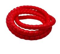 Styire Organiseur de câbles en Spirale de 1 mètre, Divers tuyaux, Manchon de Protection de Fil Flexible Gaine de Protection(Red,40mm)