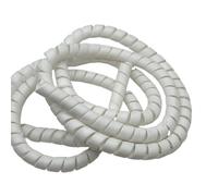 Styire Organiseur de câbles en Spirale de 1 mètre, Divers tuyaux, Manchon de Protection de Fil Flexible Gaine de Protection(White,30mm)