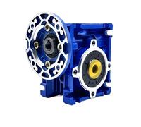 Styire Réducteur de vitesse à vis sans fin NMRV030, bride ronde compacte 56B14 avec trou d'entrée de 9 mm et alésage de sortie de 14 mm for moteur monophasé Boîtier métallique(Ratio 10 to 1)