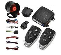 Style 12 - Serrure Centrale de Voiture Universelle, avec capteur de Choc + boîtier de Commande + 2 télécommandes de Remplacement pour Serrure Centrale de Voiture