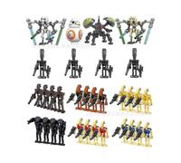 (style 17)Star Wars minifigures, Super Battle Droid and B1 Battle Droid Army building block action toy figures-TF