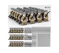 (style 3)24pcs British German Soviet Military Building Block Set with Small Particle Assembly for Bottom Plate Toys
